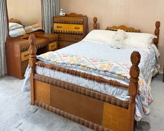 Rare Art Deco Waterfall Dont See An Entire Set Very Often