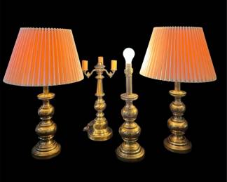 Stiffel Quality Hollywood Regency Style Set of Three