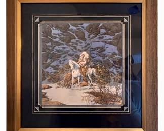 Framed Bev Doolittle Eagle Heart