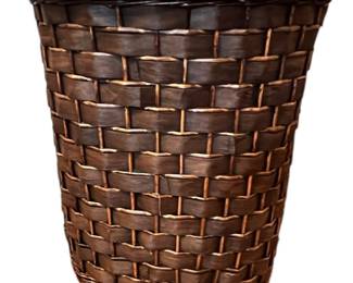 Dark Brown Woven Laundry Basket