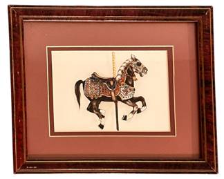 Framed Nancy Balyeat Watercolor Art