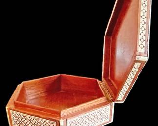 Handmade Wooden Mother of Pearl Box