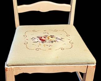 French Walnut Ladder Back Chair