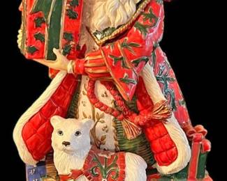 Fitz Floyd Holiday Santa Ceramic Figurine