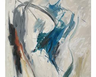 Abstract Expressionist Painting by Missak Terzian