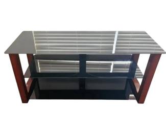 Glass And Wood TV Stand