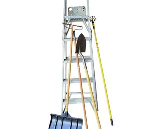 6ft Aluminum Ladder, Rake, Shovel, And More
