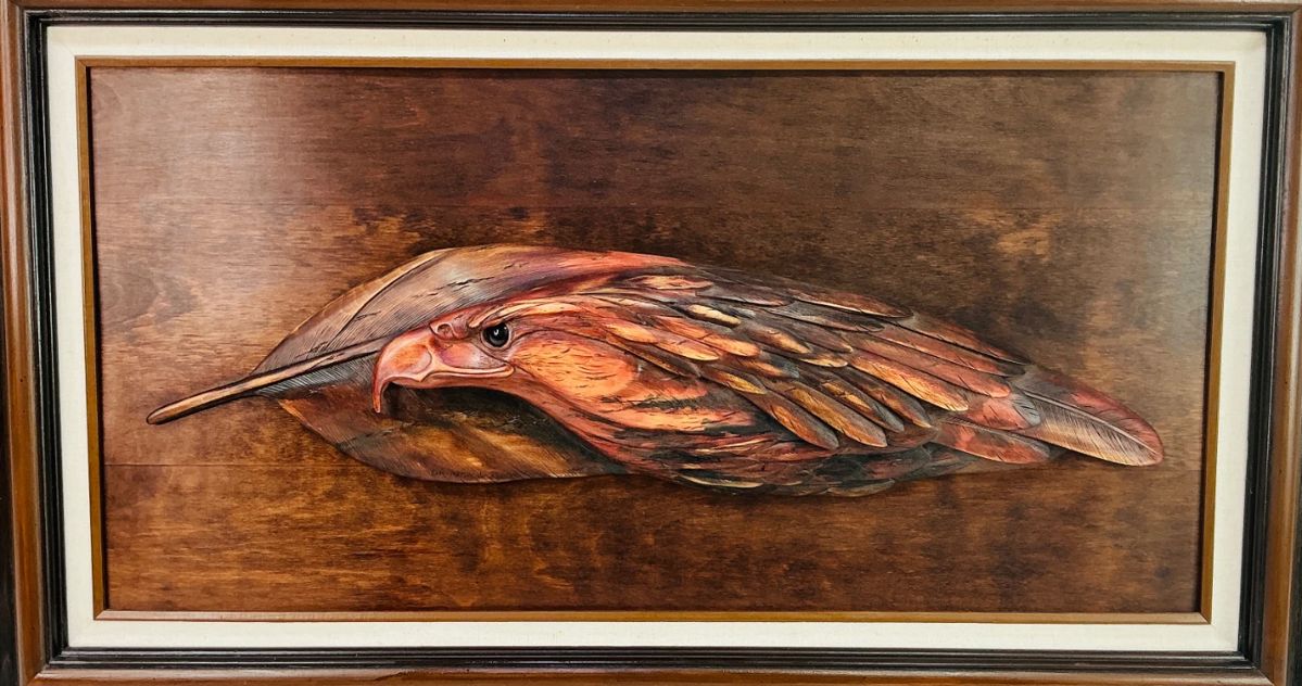 Hand Carved Eagles Head