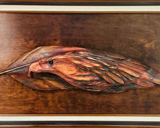 Hand Carved Eagles Head