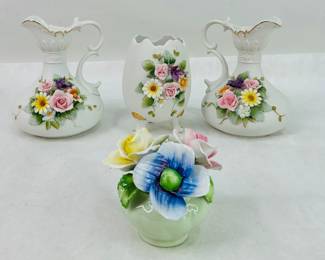 Lefton China Bisque Vases & More