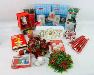 Christmas-Themed Candle Holders, Candles, & More