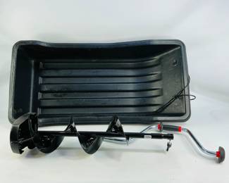 8" Ice Auger & Sport Sled