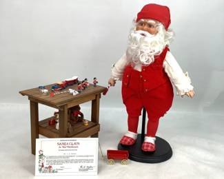 Danbury Mint Santa & Workbench