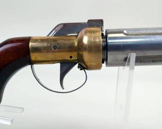 Pepperbox Black Powder Pistol, Believed To Be .36 Cal, Possibly CMC (Colt Mfg Co) Design