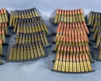 7.62x38 Ammo, Approx 210 Rds On 10-Rd Stripper Clips