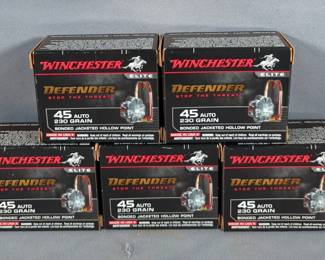Winchester Defender .45 Auto Ammo, Approx 100 Rds