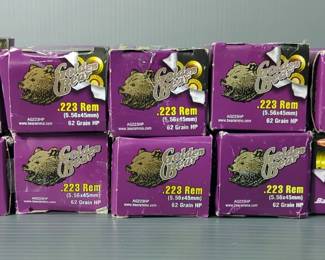 Golden Bear .223 Rem Ammo, Approx 200 Rds