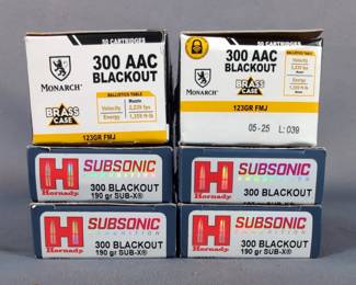 Monarch And Hornady 300 Blackout Ammo, Approx 180 Rds