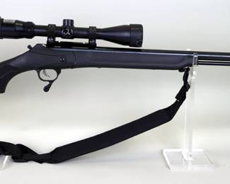 Thompson Center Triumph .50 Cal Black Powder Rifle SN# 79776, Bushnell Trophy XLT 3-9x40 Scope, Padded Sling, Fiber Optic Front Sight