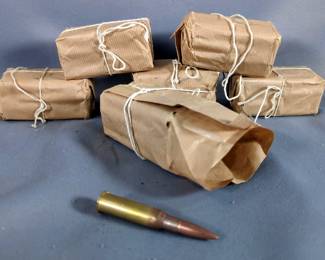 Unmarked Ammo, Unknown Cal, Possibly 300 Win Mag, Approx 120 Rd