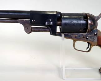 Italy/ Armi San Marco/ Richland Arms Co 1848 Dragoon .44 Cal 6-Shot Black Powder Revolver SN# 50241, Colt's Patent On Cylinder, With Tooled Leather Belt