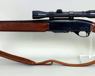 Remington Woodsmaster 742 .243 Win Rifle SN# B7135413, Weaver Marksman Scope, Padded Leather Sling