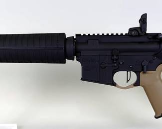 Konza Guns KJ15 5.56 Nato Rifle SN# KJ02630, Adjustable Stock, Flip Up Rear Sight, 2nd Amendment Printed On Mag Well