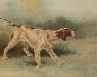 2177
Edmund Henry Osthaus
(1858-1928)
"Miss Ruby," 1892
Watercolor on paper
Signed in pencil lower right: Edm. H. Osthaus; titled and dated on the frame plaque: 1892
Sight: 6.5" H x 8.25" W
Estimate: $700 - $900