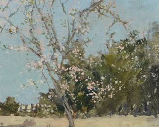 2099
Kirby Waite
(b. 1949)
Plum tree with spring blossoms
Oil on canvas
Signed lower right: Kirby Waite
16" H x 12" W
Estimate: $300 - $500