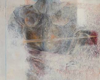 2312
20th Century Contemporary School
Male torso, 1984
Oil on canvas
With the incised signature and date lower right: C. Legendre 10 84
56" H x 45" W
Estimate: $500 - $700