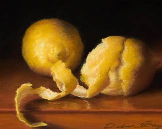 2171
Deborah Bays
(b.1952)
"Lemon Peel"
Pastel on paper
Signed lower right: Deborah Bays; titled by repute
Sight: 5.5" H x 7.5" W
Estimate: $100 - $150