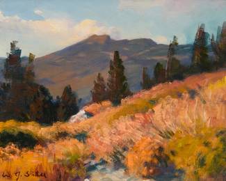 2108
W. Jason Situ
(b. 1949)
Foothills
Oil on canvasboard
Signed lower left: W.J. Situ
8" H x 10" W
Estimate: $600 - $800