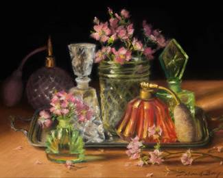 2154
Deborah Bays
(b.1952)
"Del's Roses with Cut Glass"
Pastel on paper
Signed lower right: Deborah Bays; titled by repute
Sight: 8.5" H x 11.5" W
Estimate: $100 - $150