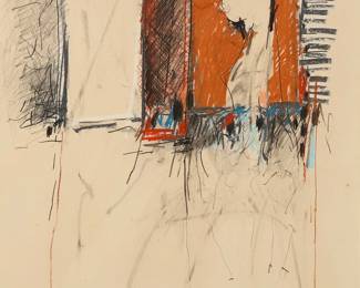 2314
Robert Kaupelis
(1928-2009)
Abstract, 1973
Mixed media on paper
Signed and dated in pencil, lower left: R. Kaupelis 2/5/73
Sheet: 30" H x 22" W
Estimate: $400 - $600