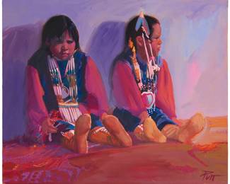 2199
Donald "Putt" Putman
(1926-2007)
"Live Dolls"
Acrylic on paper mounted to Masonite
Signed lower right: Putt; signed again, titled, and numbered "5," all verso
20" H x 24" W
Estimate: $200 - $300