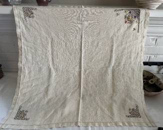 Hand-embellished Tablecloth
