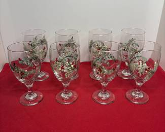 Hand-Painted Water Goblets