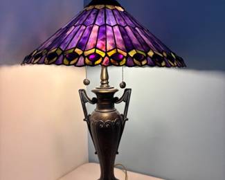 Slag Glass Lamp