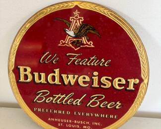 8.5” Budweiser Sign