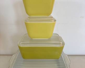 Vintage Pyrex 501, 502, 503 Set w/ Lids