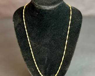 Sterling Silver Gold Plated Necklace CZ Stud Earrings With 14K Posts