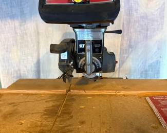 005 Sears Craftsman 10 Radial Arm Saw w Stand Wood Tabletop