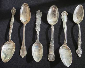 Sterling Silver Souvenir Spoons