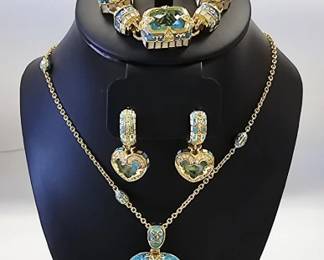 Lauren G Adams Enameled Gold Plated Necklace Set