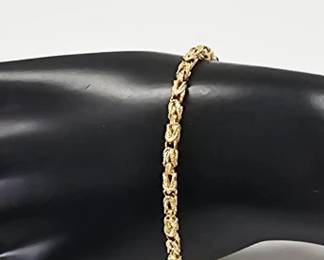 14K Yellow Gold Chain Bracelet
