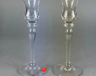 MIKASA Jamestown Gold Crystal Candlesticks