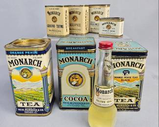 Vintage Monarch Tins