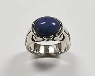 Joseph Esposito Sterling Silver Lapis Ring