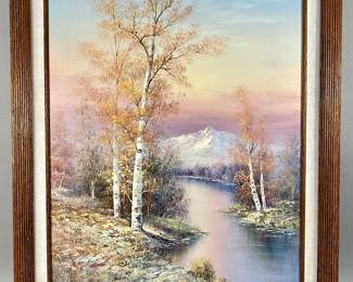 20th Century Impressionistic Landscape Oil Painting