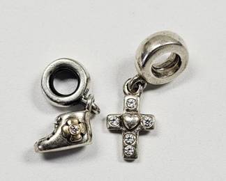 Pandora Sterling Silver & 14K Gold Charms